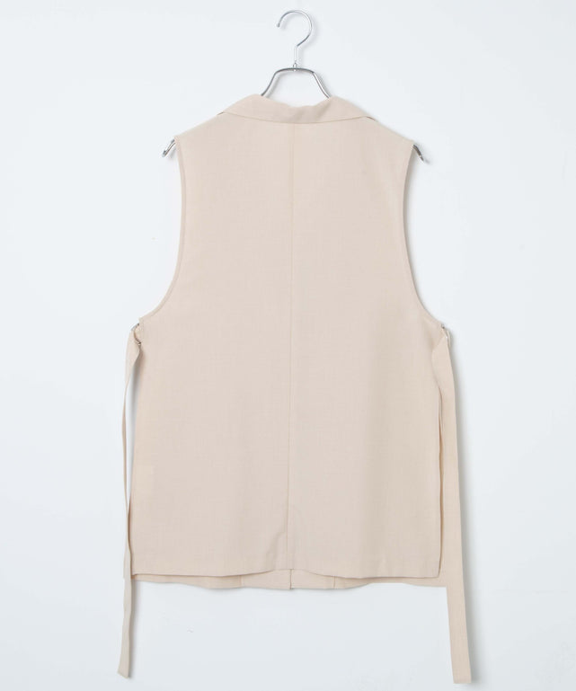 リネンライクサイドベルトベスト