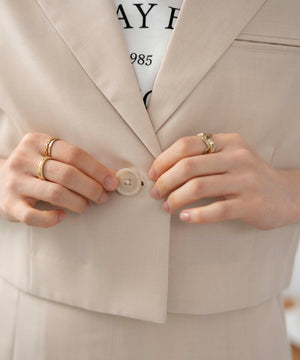 リネンライクショートシャツジャケット