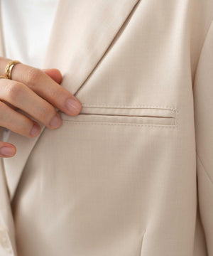 リネンライクショートシャツジャケット