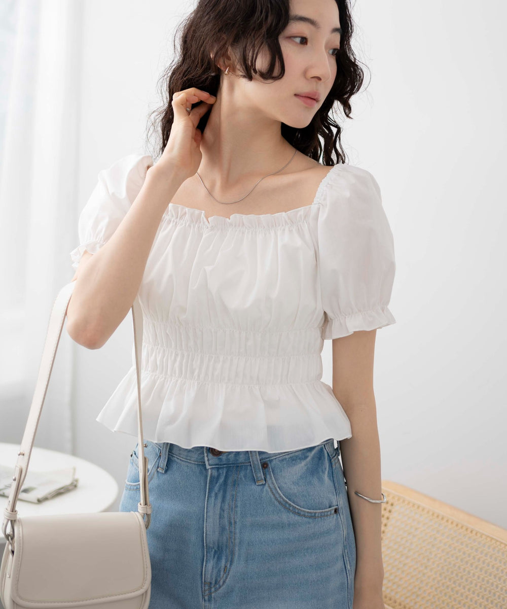 ホワイト モデル：163cm F着用