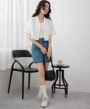 ホワイト モデル：163cm F着用