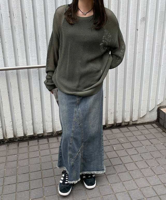 カーキ  モデル:155cm F着用