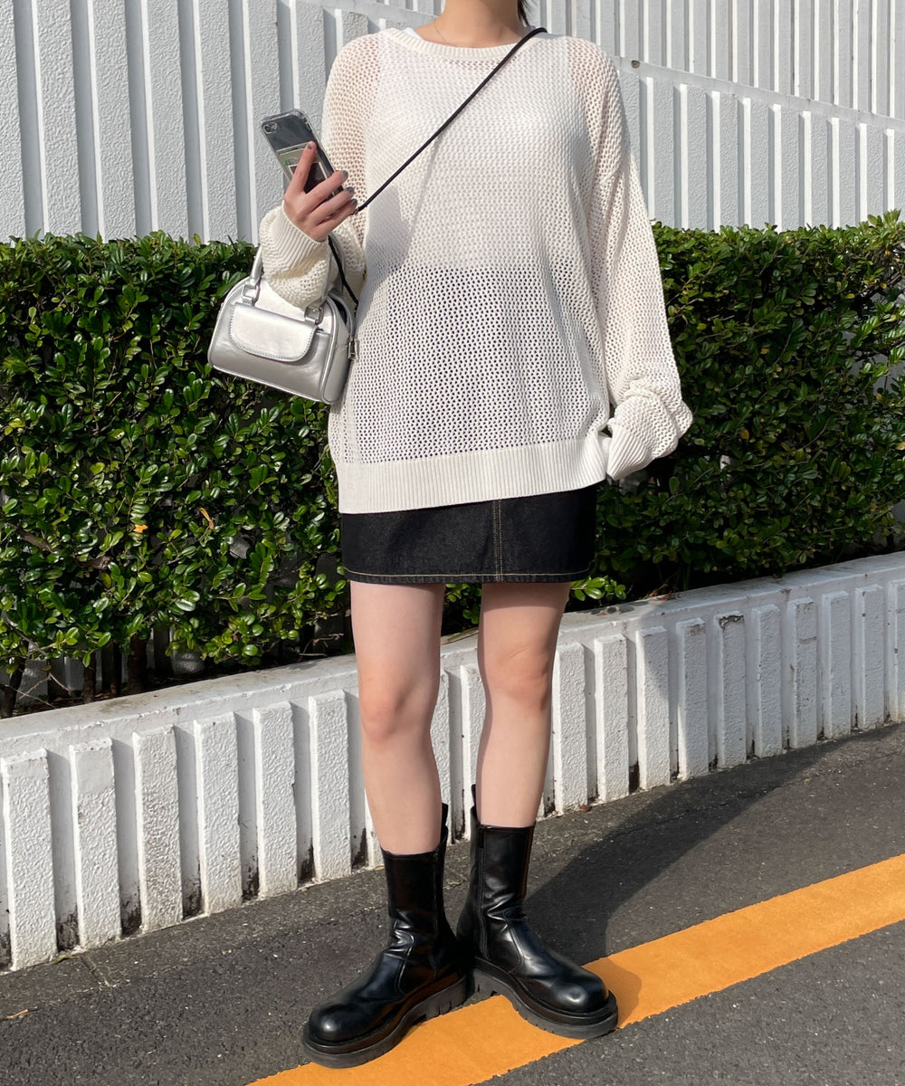 オフホワイト  モデル:155cm F着用