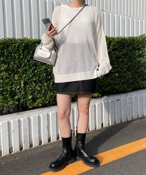 オフホワイト  モデル:155cm F着用