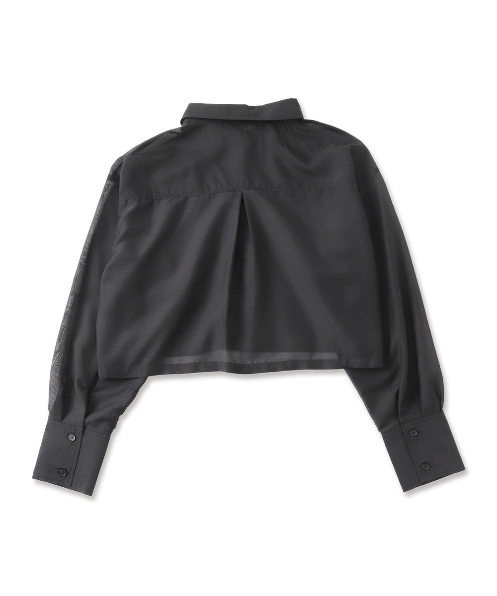 シアーショートシャツ