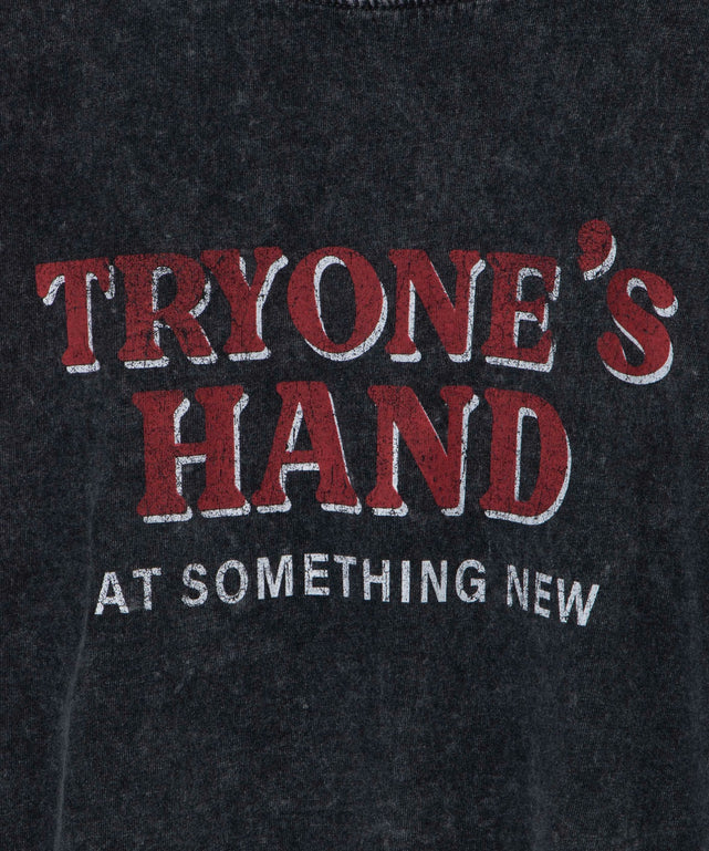 ヴィンテージウォッシュドロストデザインT