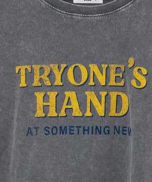 ヴィンテージウォッシュドロストデザインT