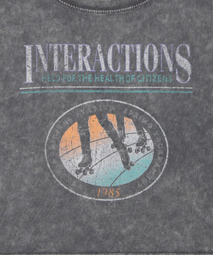 ヴィンテージウォッシュドロストデザインT