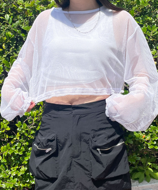 ホワイト モデル:155cm F着用