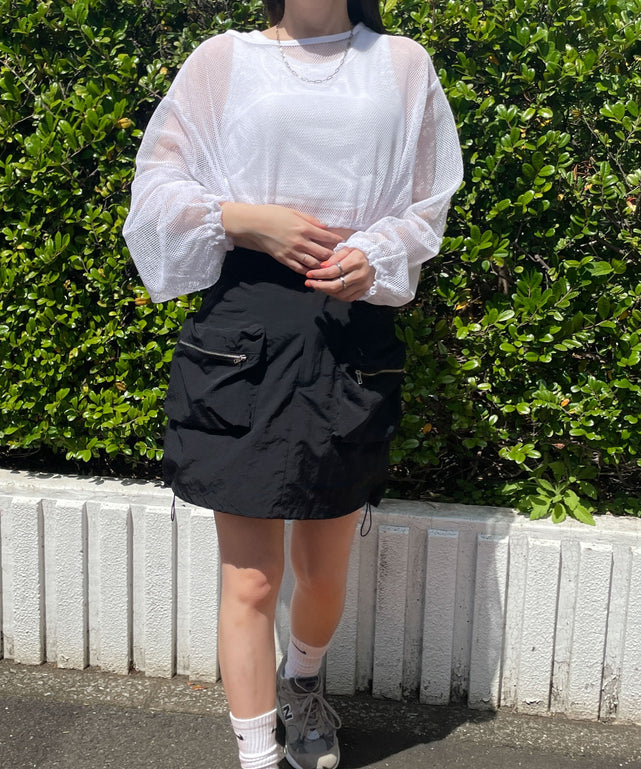 ホワイト モデル:155cm F着用