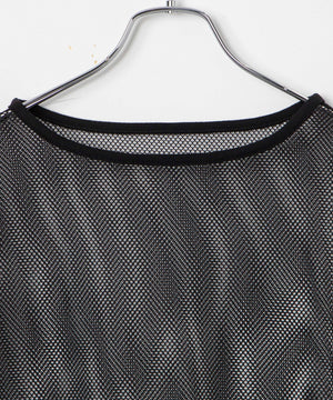 メッシュサイドドロストトップス