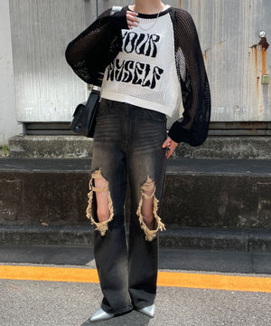 柄3(ロゴ) モデル:155cm F着用