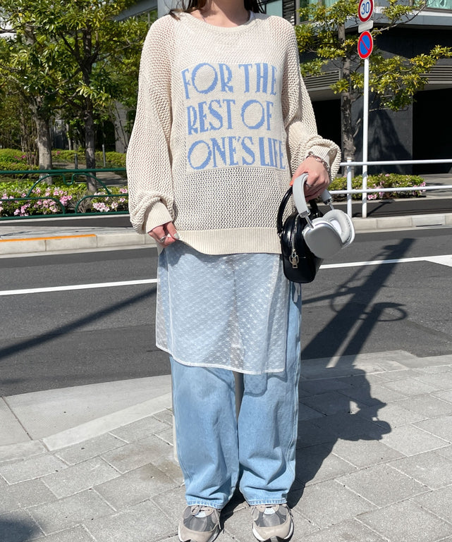 ホワイトアイボリー  モデル:155cm F着用