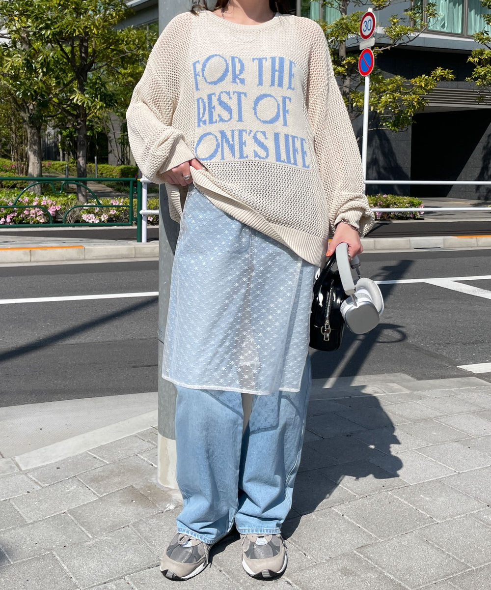 ホワイトアイボリー  モデル:155cm F着用