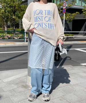 ホワイトアイボリー  モデル:155cm F着用