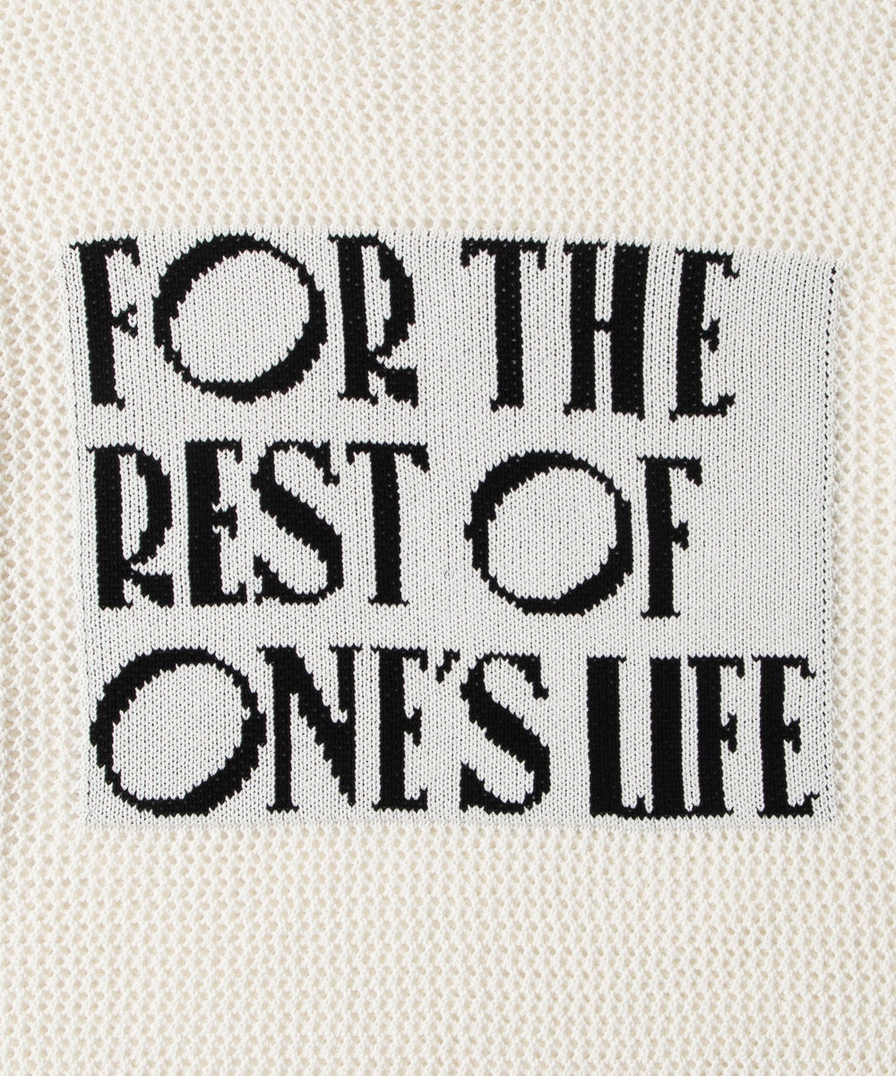 ジャガードメッシュニットビッグプルオーバー