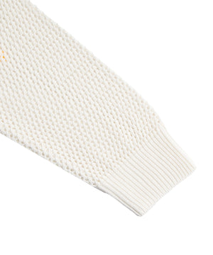 ジャガードメッシュニットビッグプルオーバー