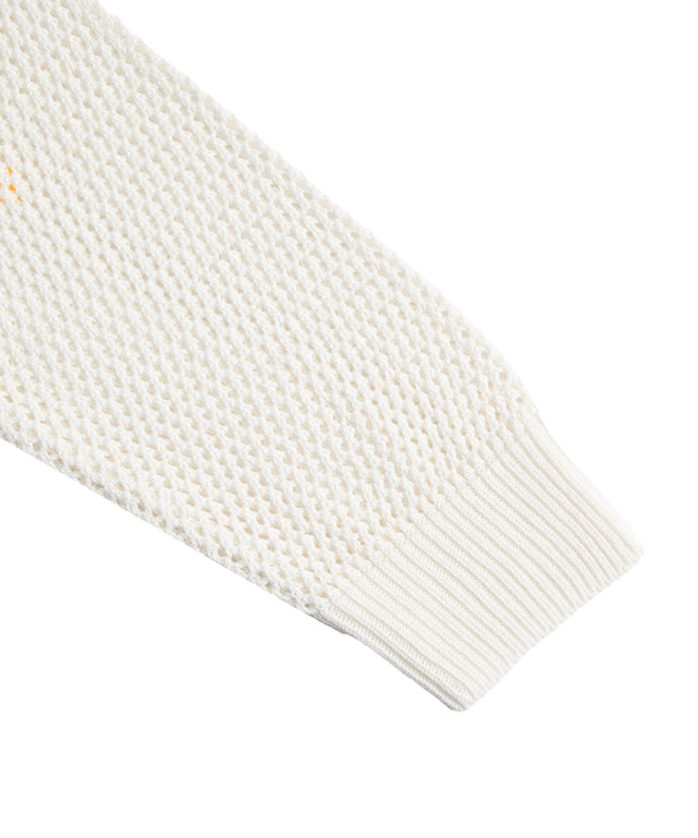 ジャガードメッシュニットビッグプルオーバー