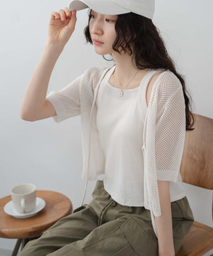 ホワイト　モデル:163cm F着用