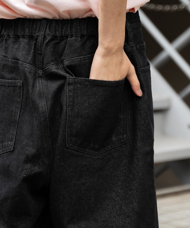 デニム中濃加工色 モデル：180cm L着用