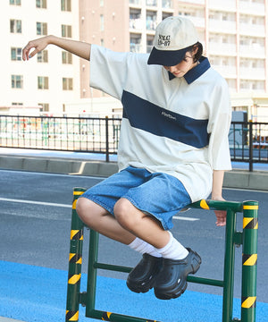 デニム中濃加工色 モデル：160cm L着用