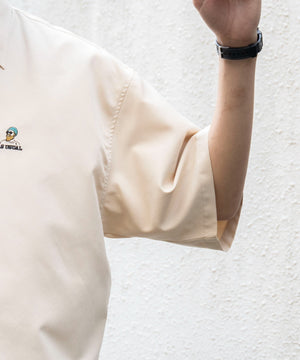 イージーケアオックスフォードワンポイントシャツ（S）