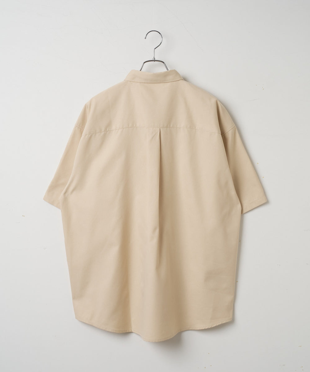 イージーケアオックスフォードワンポイントシャツ（S）