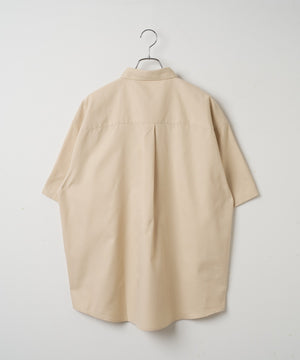 イージーケアオックスフォードワンポイントシャツ（S）