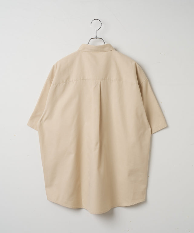 イージーケアオックスフォードワンポイントシャツ（S）