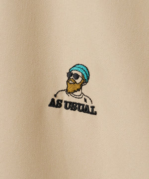 イージーケアオックスフォードワンポイントシャツ（S）