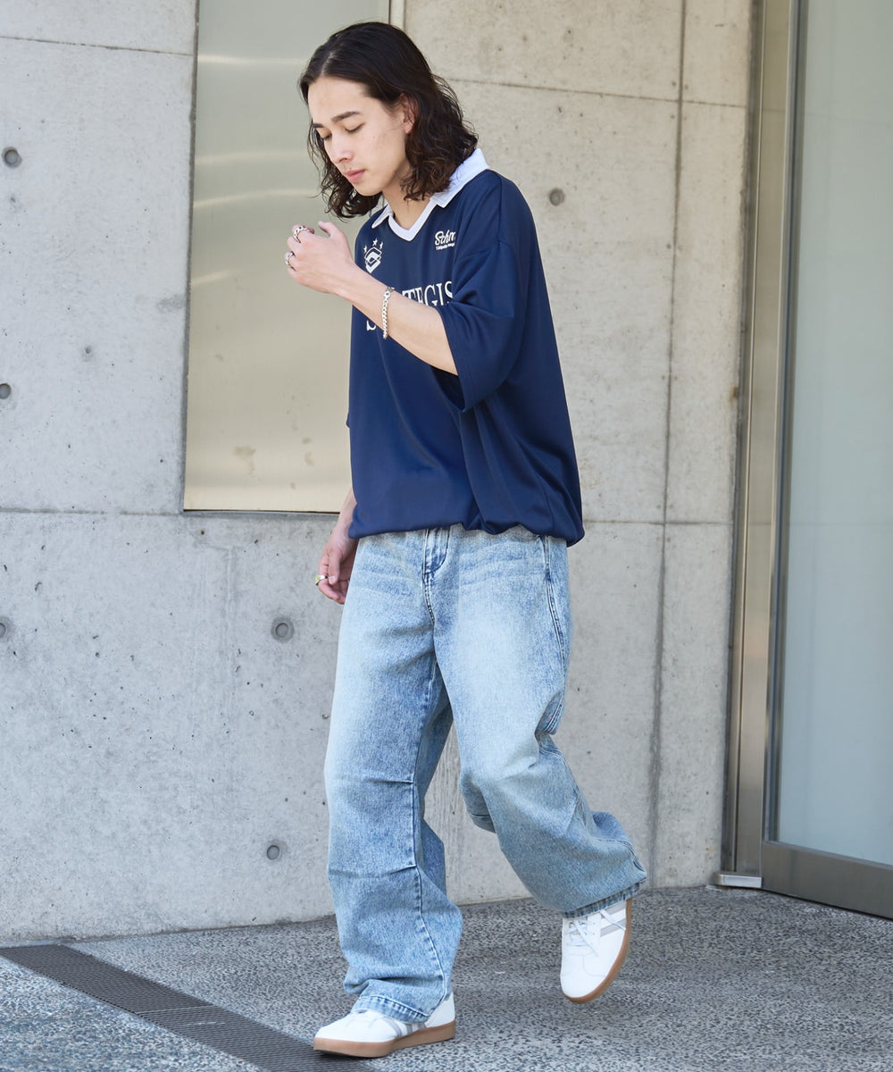 デニム中濃加工色 モデル：174cm L着用