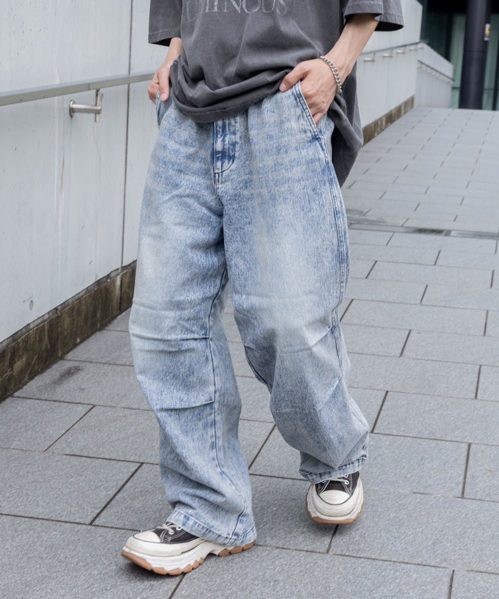 デニム中濃加工色 モデル：175cm L着用