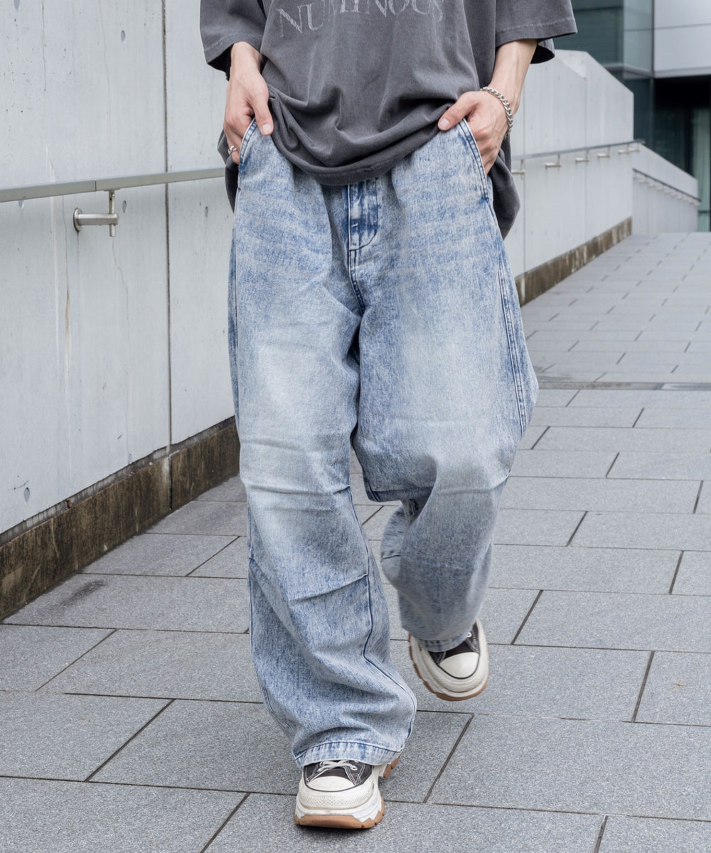 デニム中濃加工色 モデル：175cm L着用