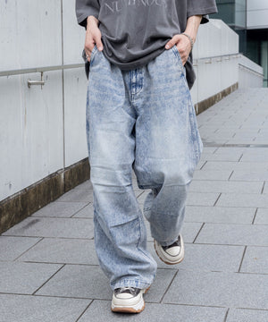 デニム中濃加工色 モデル：175cm L着用