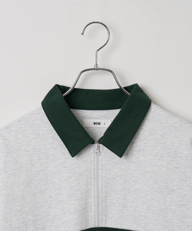 ワンポイントカラーブロックプルオーバー