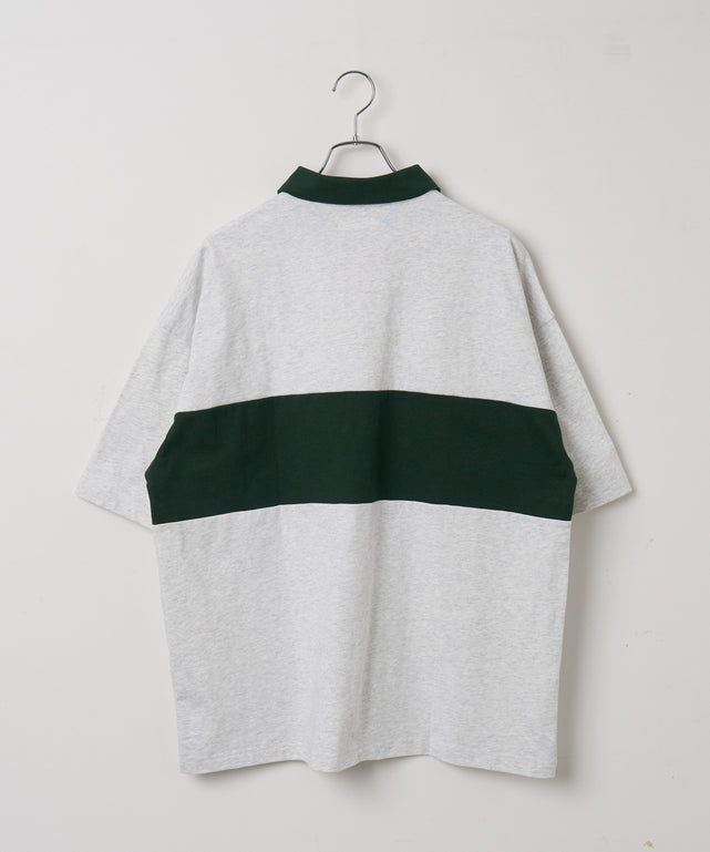 ワンポイントカラーブロックプルオーバー