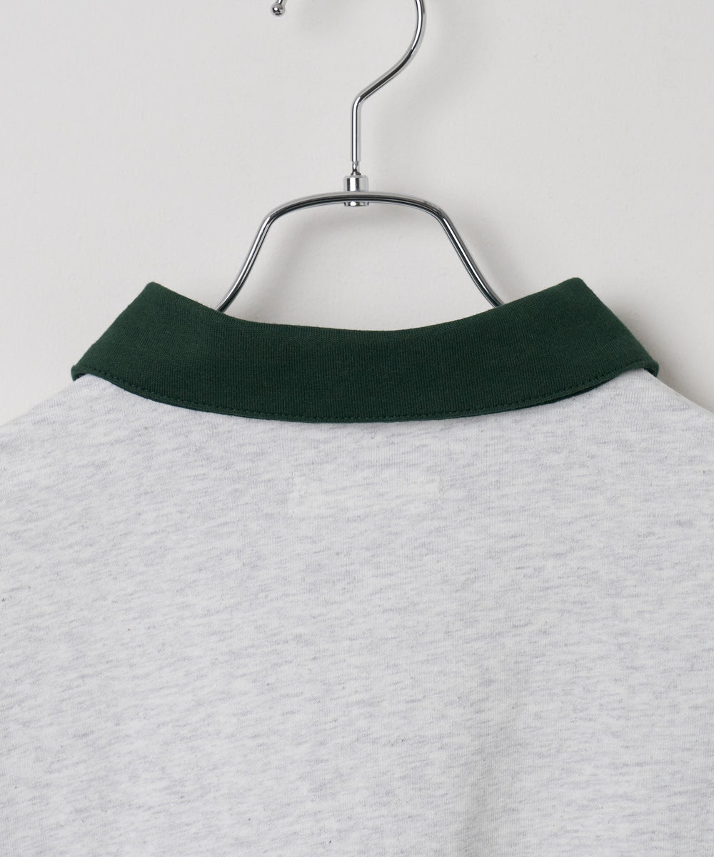 ワンポイントカラーブロックプルオーバー