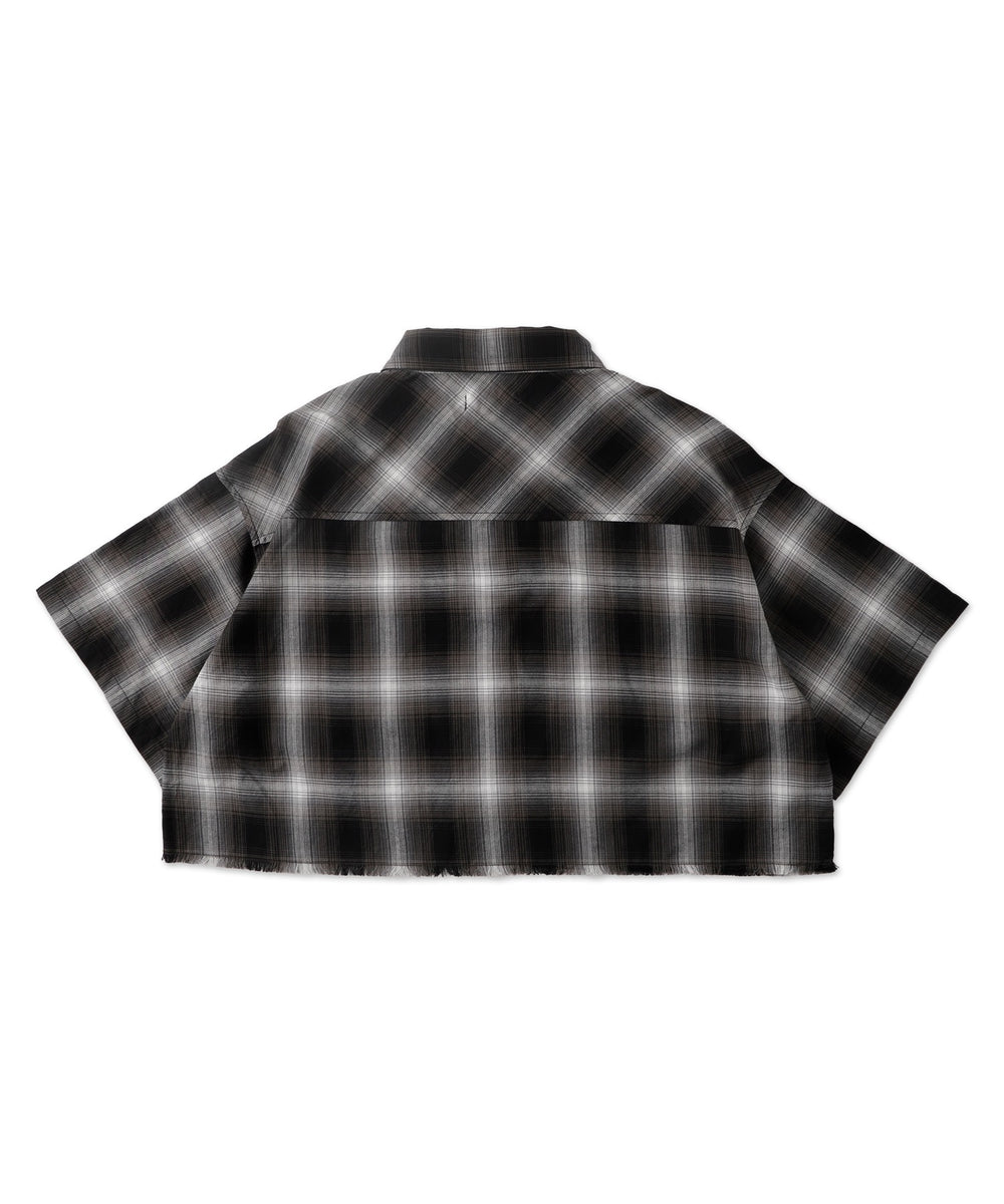 オンブレチェックショートシャツ