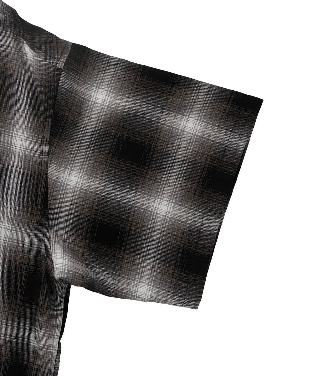 オンブレチェックショートシャツ