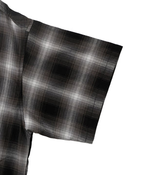 オンブレチェックショートシャツ