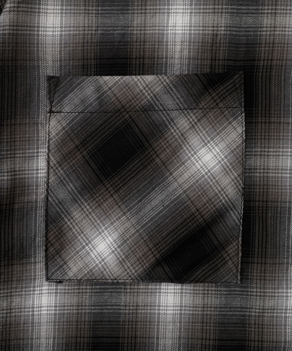 オンブレチェックショートシャツ