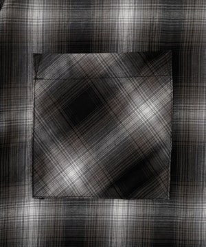 オンブレチェックショートシャツ