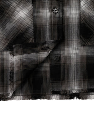 オンブレチェックショートシャツ