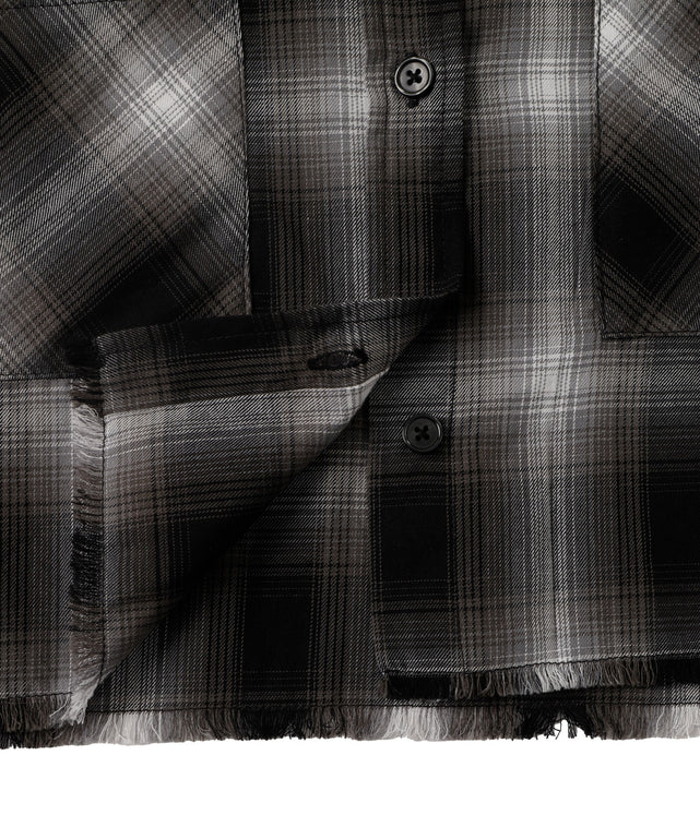 オンブレチェックショートシャツ