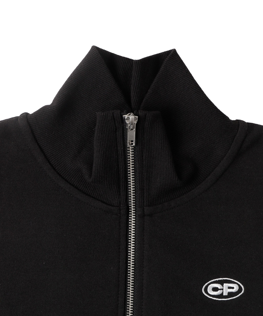 ハーフZIPノースリーブトップス