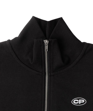 ハーフZIPノースリーブトップス