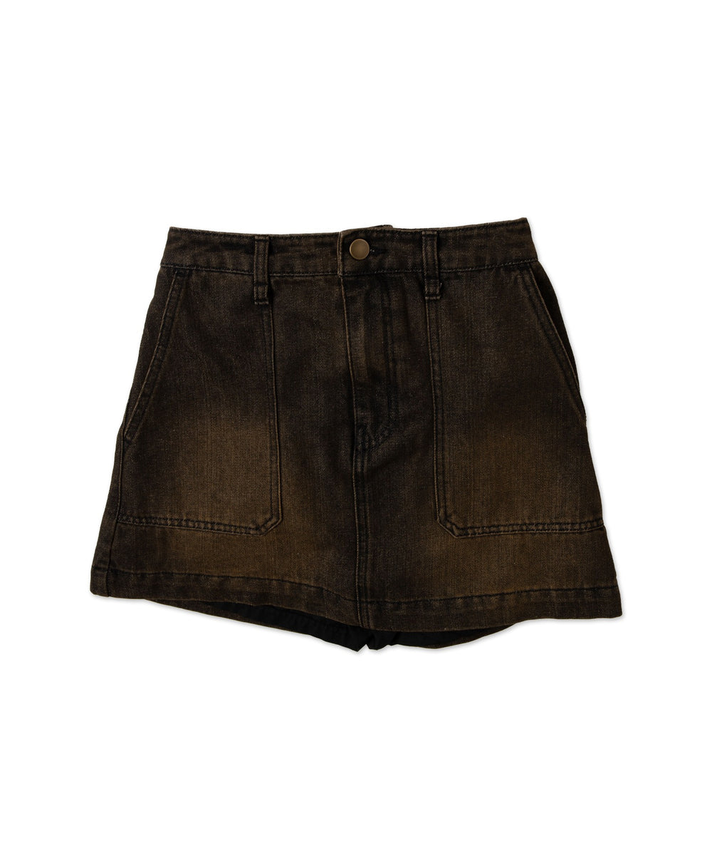 ヴィンテージウォッシュサス付スカパン