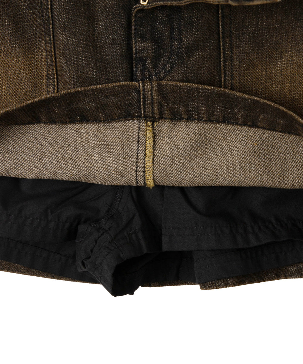 ヴィンテージウォッシュサス付スカパン