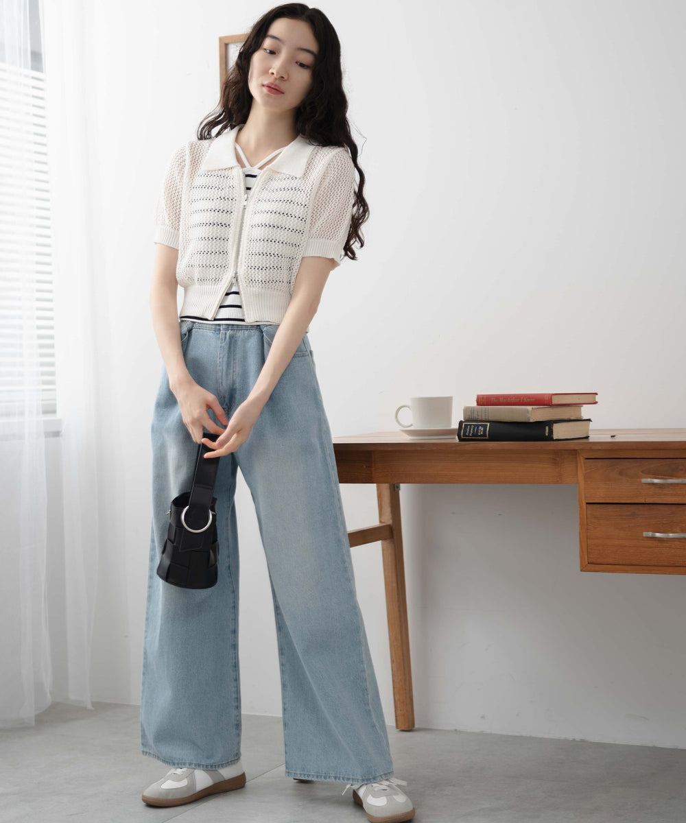 ホワイト  モデル:163cm F着用