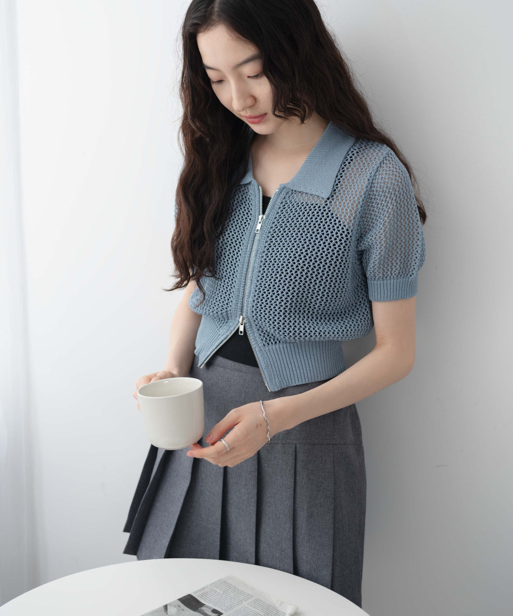 ブルー  モデル:163cm F着用